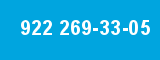 922 269-33-05